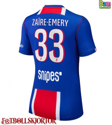 Paris Saint-Germain Warren Zaire-Emery #33 Hemmatröja Dam 2026-27 Kortärmad